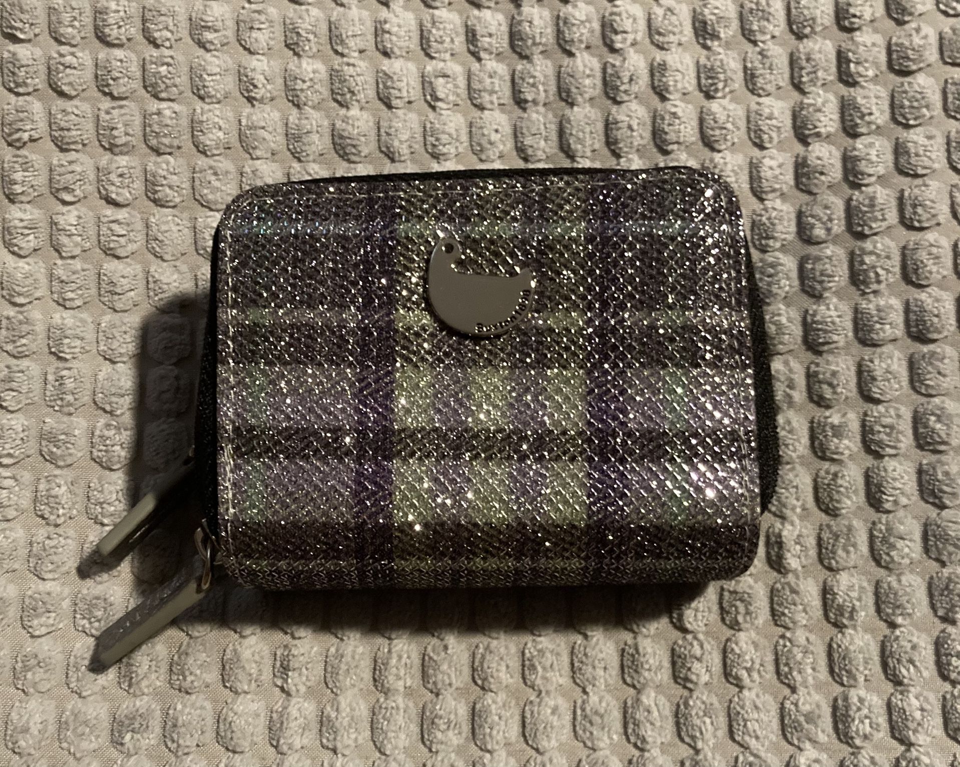 BUXTON PIK-ME UP WIZARD WALLET SPARKLY PLAID