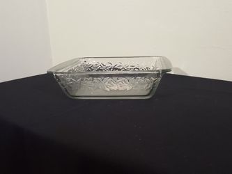 Princess House crystal glass baking dish