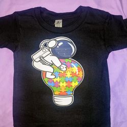 Autism Awareness Space Boy tshirts