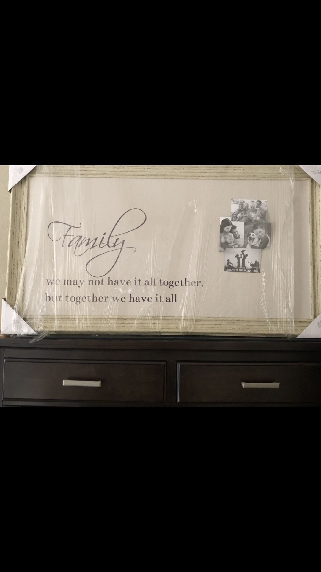 Large frame Fabric Pinboard For Pictures