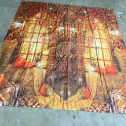 Fall Shower Decor Curtain 