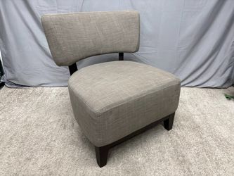 JASON FURNITURE Light Grey Fabric Contemporary Accent Chair