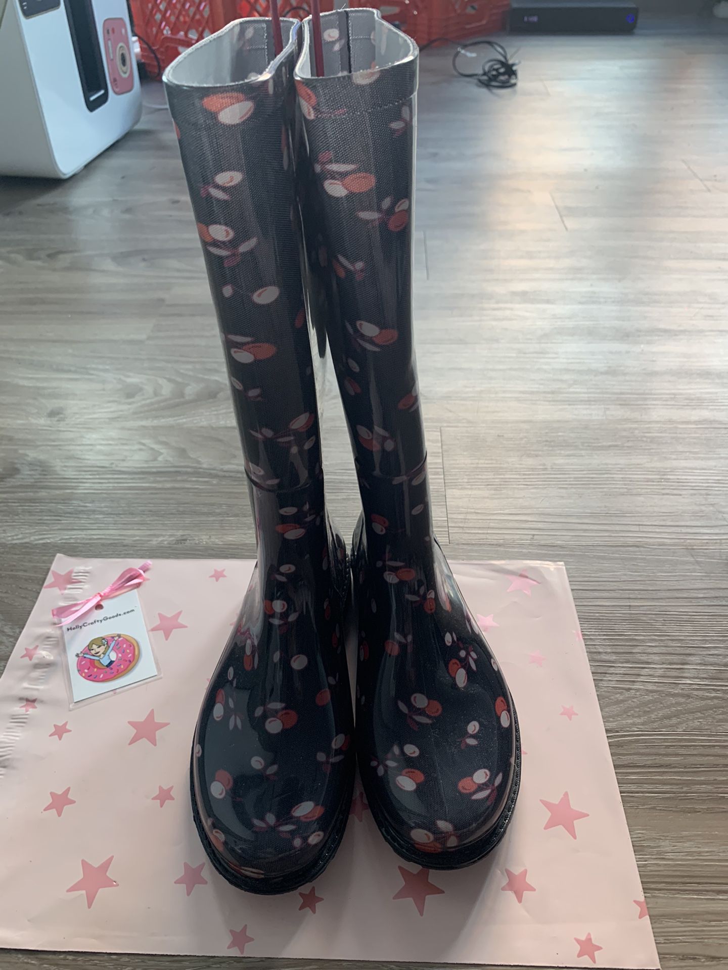 Red Valentino Rain Boots worn once size 36 adorable