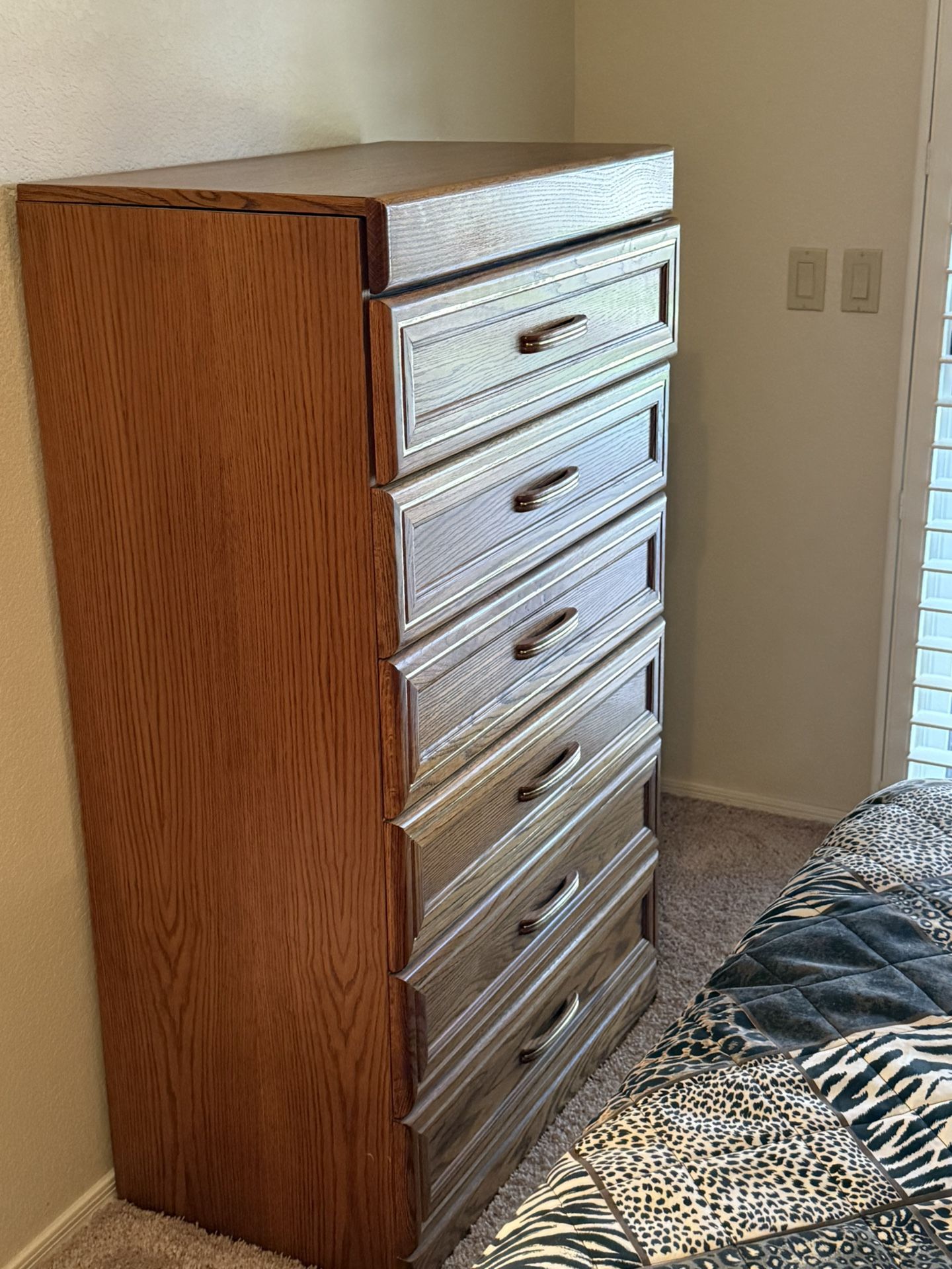 6 Drawer Wood Dresser