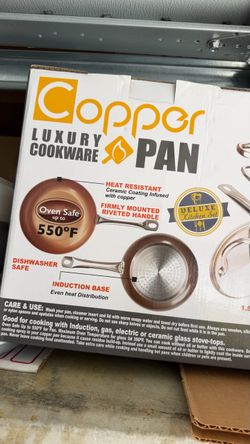 Copper pan set 10 pieces
