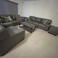 Furniture Sofa With Leather 