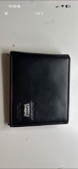 Levi's Black Leather Bifold Wallet
