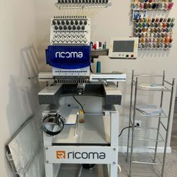 🔥 Ricoma MT-1501 Commercial Embroidery Machine + Mighty Hoop – READY TO RUN 🔥  Selling my Ricoma MT-1501 15-needle embroidery machine in excellent c