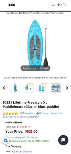 Blue hard paddle board  willing to take offers