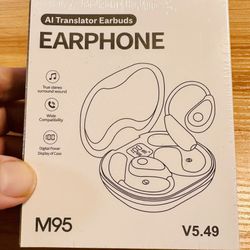 AI Language Translator Earbuds TWS True Wireless M95 🎁 