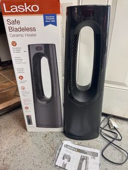 Lasko Bladeless Ceramic Heater 1500W. Missing Remote.