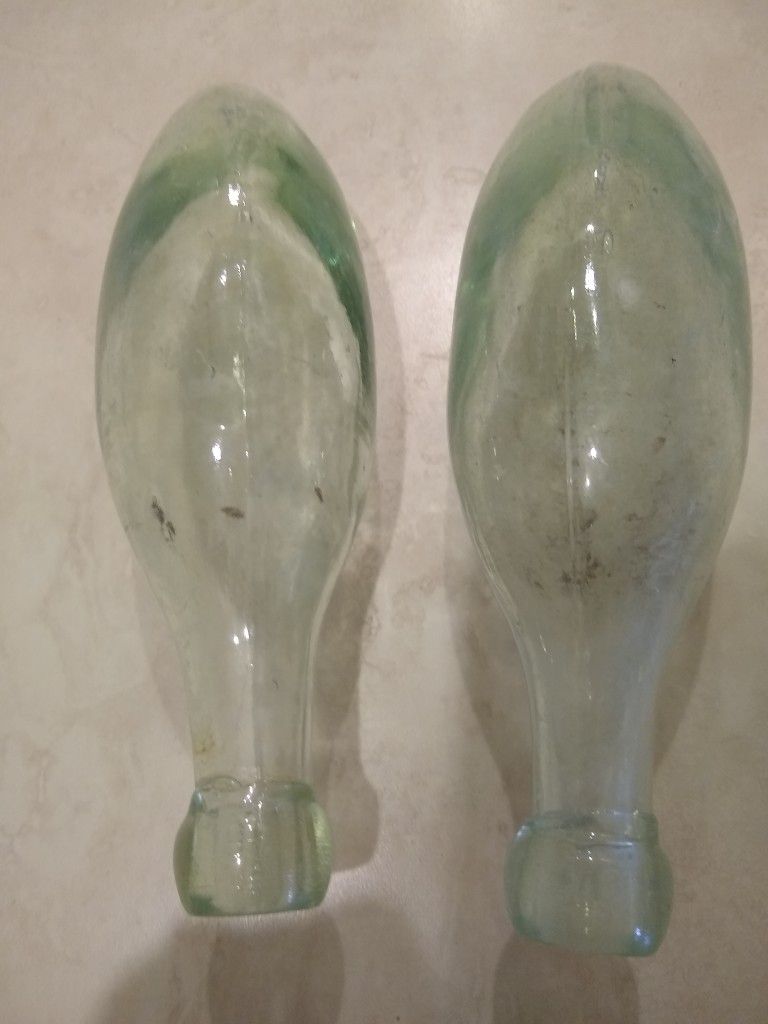 Two Antique Torpedo Bottles