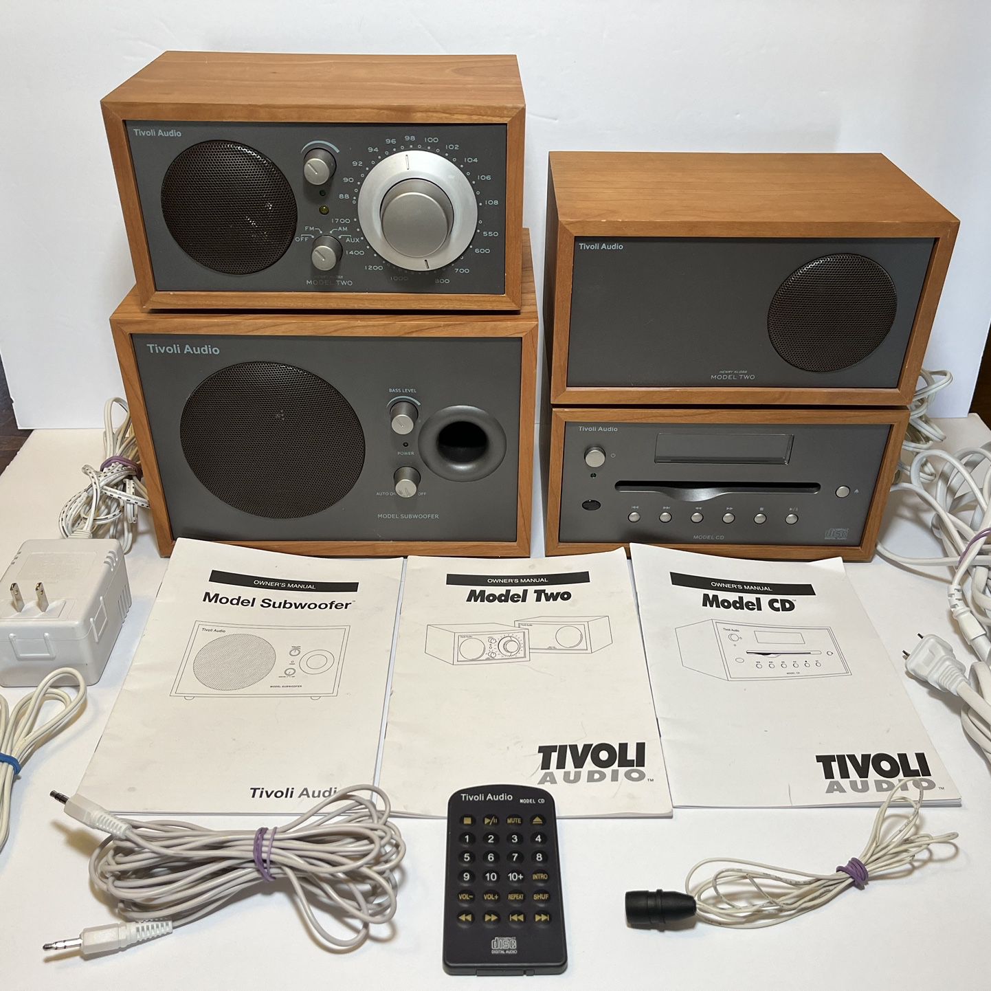 Tivoli Henry Kloss Audio Model Two, CD Player & Subwoofer W 