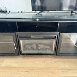 Tv Unit With Fireplace