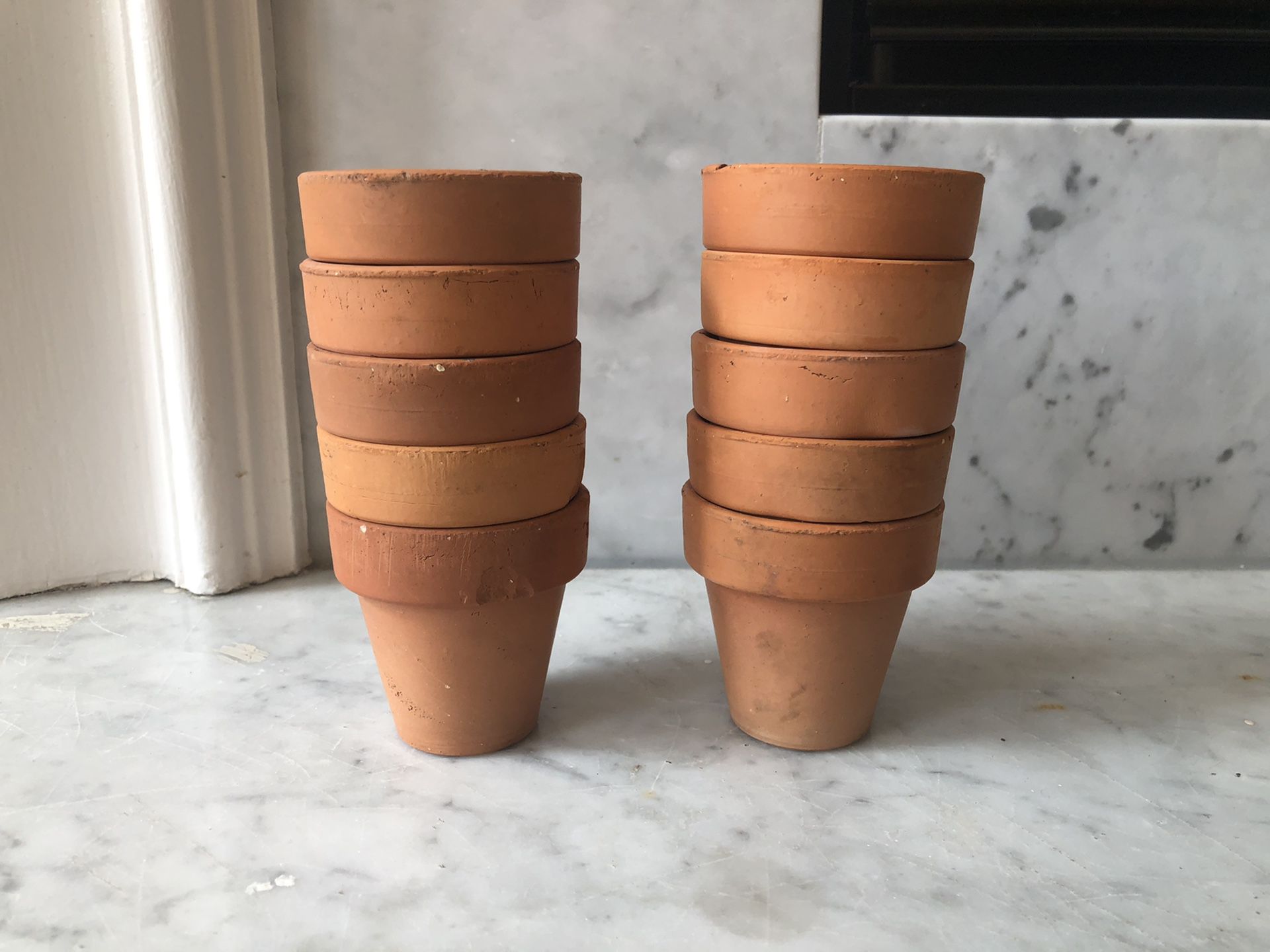 10 Used Mini Terracotta Plant Pots