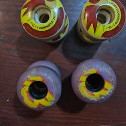2 Sets Of  Skateboarding Wheels For Trade!! 