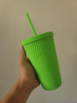 Starbucks Neon Green Studded