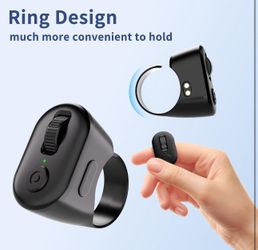 Tiktok Scrolling Ring, Page Turner for iPad & Android Tablet Ebook Reading, Bluetooth Connected, Remote Control for iPhone Series, iPad, Android Phone