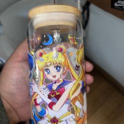 Sailor Moon Libbey Beer Can Glass Cup