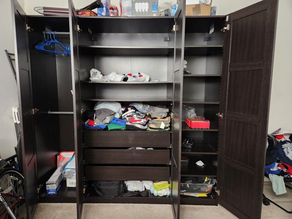 IKEA Cupboard with multiple shelves 