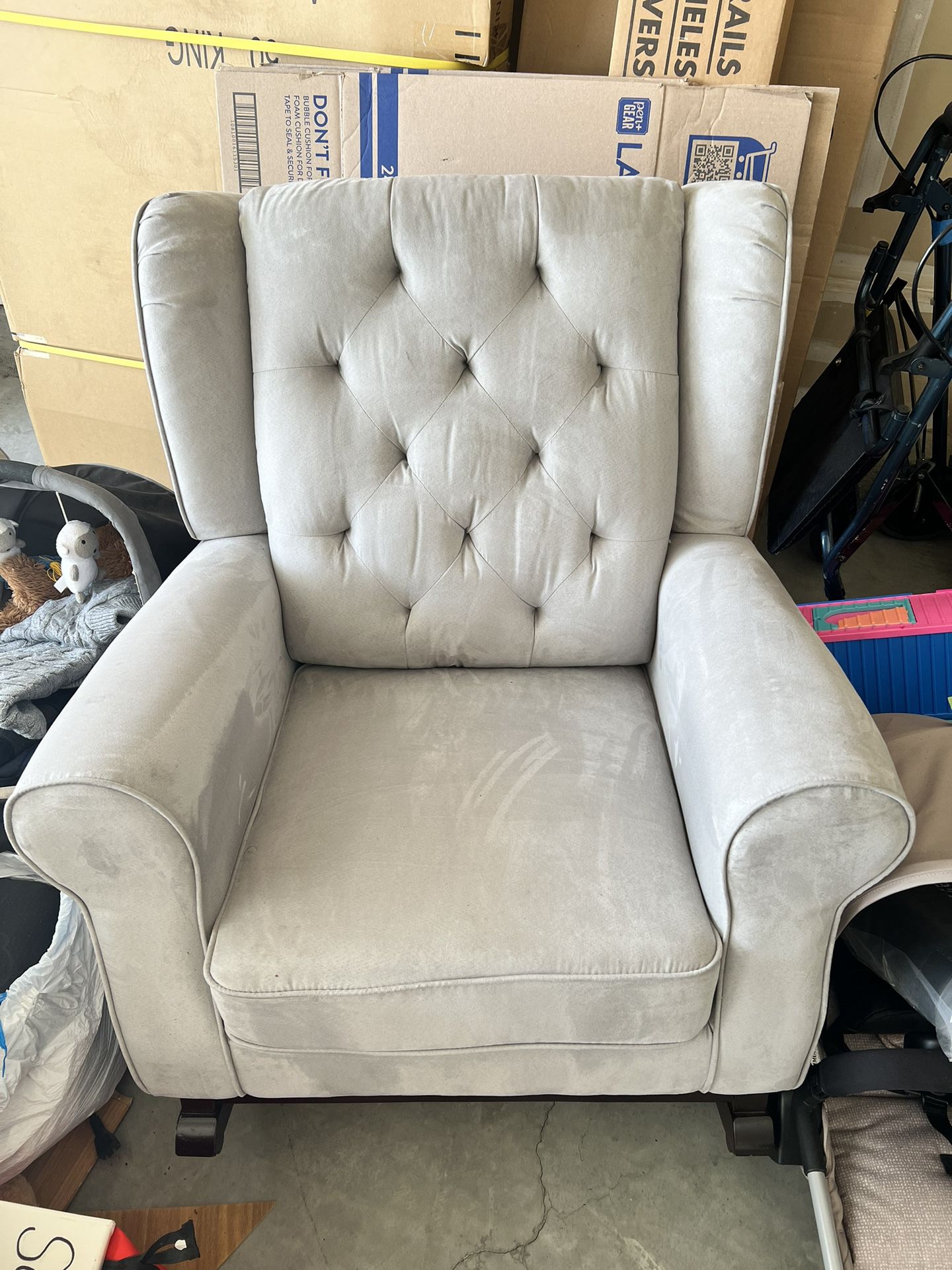 Grey Nursery Rocking Chair 