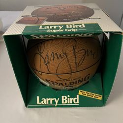 Autographed Larry Bird Boston Celtics Basketball 