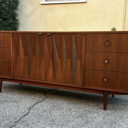 Mid Century  Diamond Long Dresser by Albert Parvin for American of Martinsville.