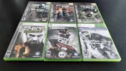 6 Splinter Cell games for the Xbox and Xbox 360 for sale