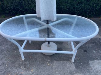 PVC & Glass Patio Set