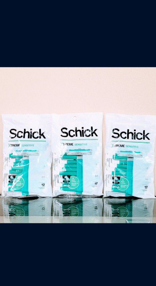 (3) Schick Xtreme2 Disposable Razors 12 Count - $12 For All FIRM 