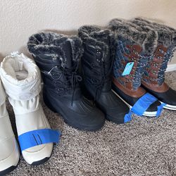 women's snow boots size 11, men's snow boots size 11 and winter/snowboard gear for the whole family