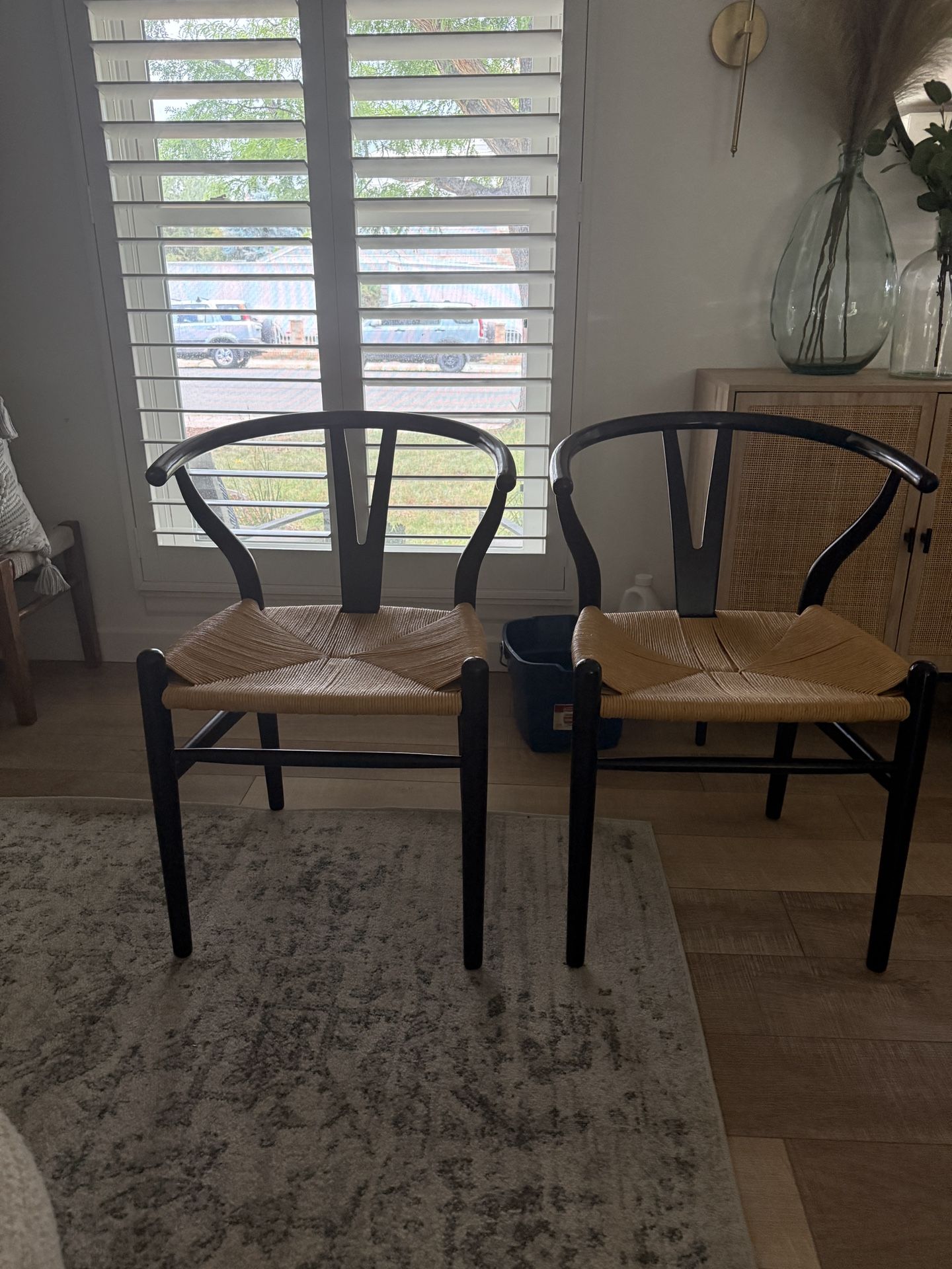 Set Of Wishbone Dining Chairs