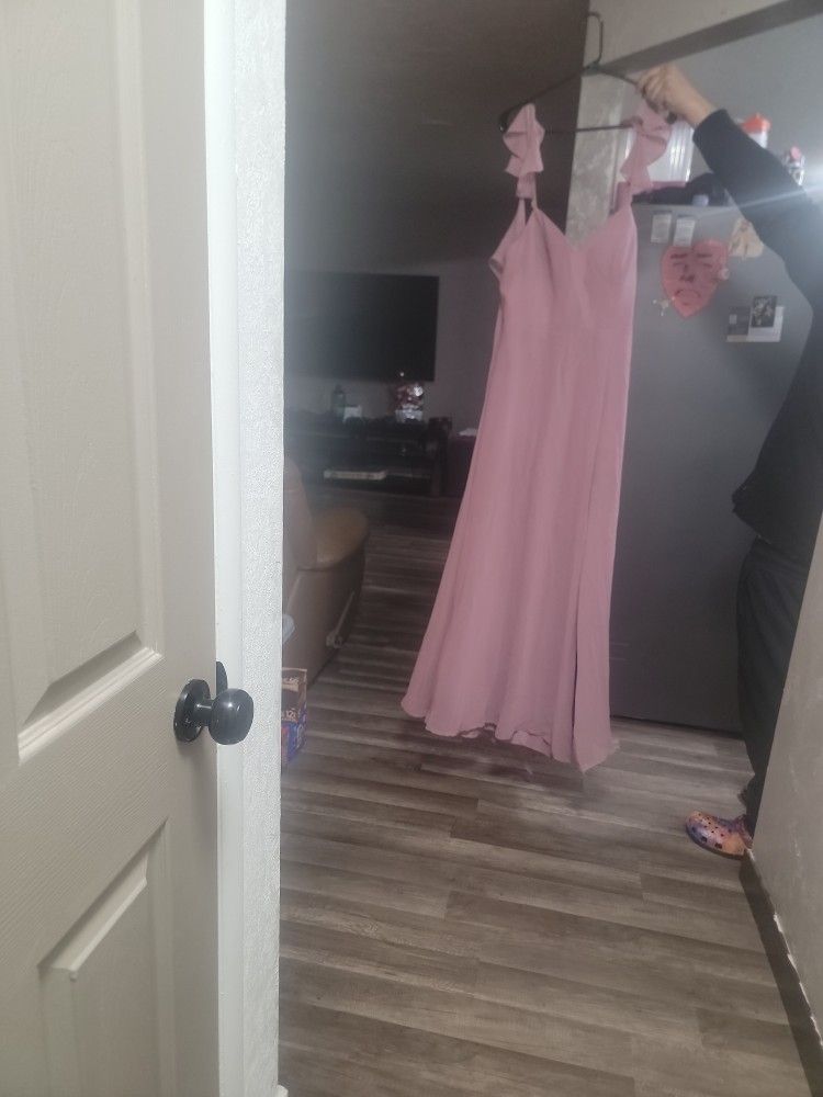 Pink Brides Maid Dress