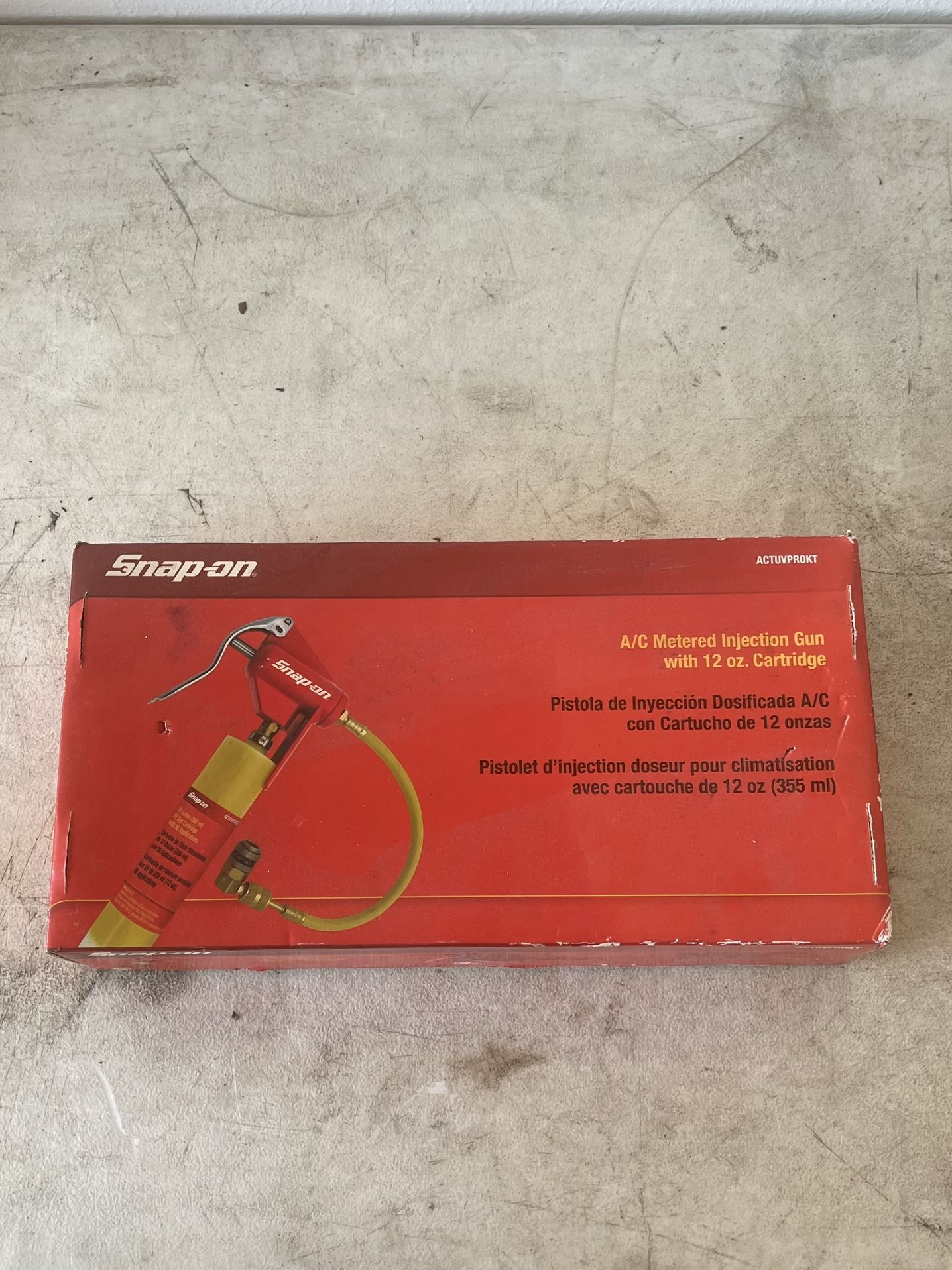 Snap-On AC A/C Metered Injection Gun w/ 12oz Cartridge