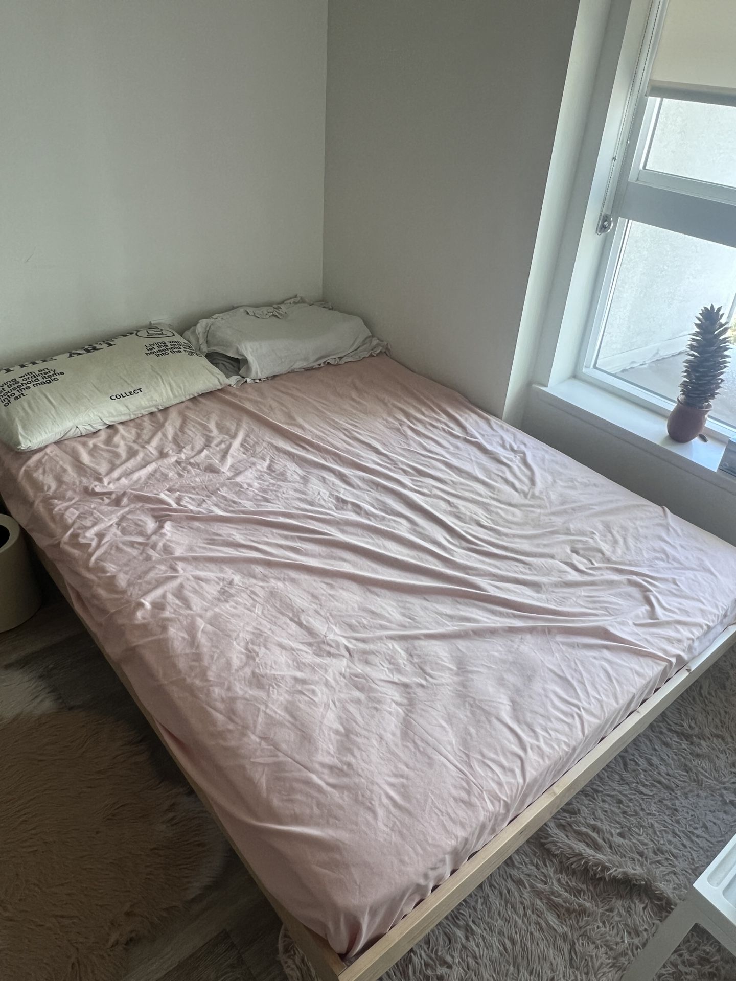 full size Bed frame and mattress