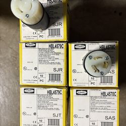Hubbell 15amp 250v 1ph 3wire Male/Female