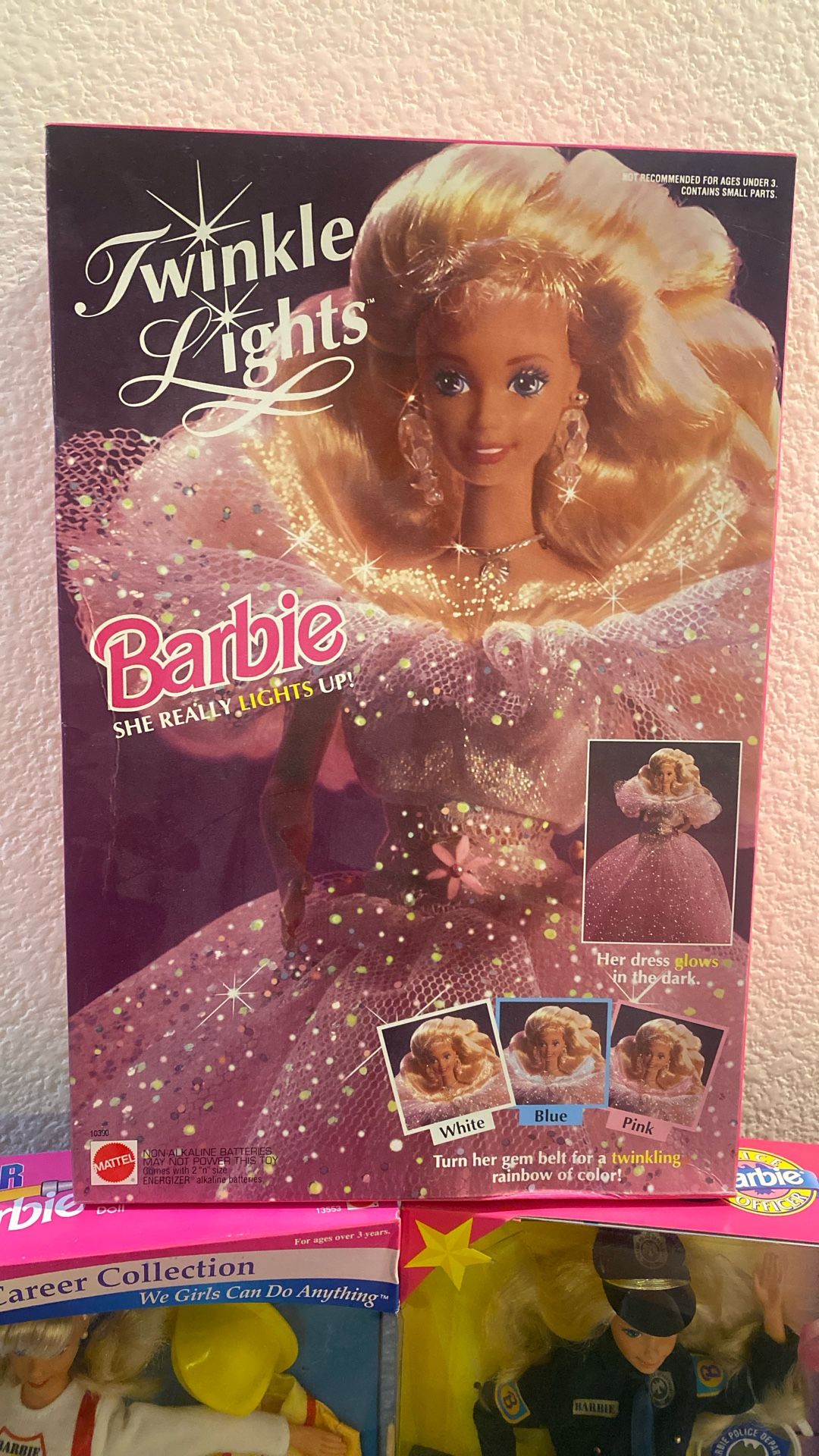 Vintage Barbie Set (3) Career Collection & Twinkle Light