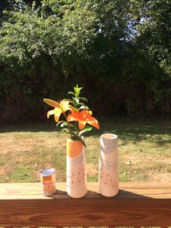 Pier 1 Painterly Vase Set of 2