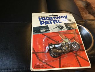 Die cast metal highway patrol