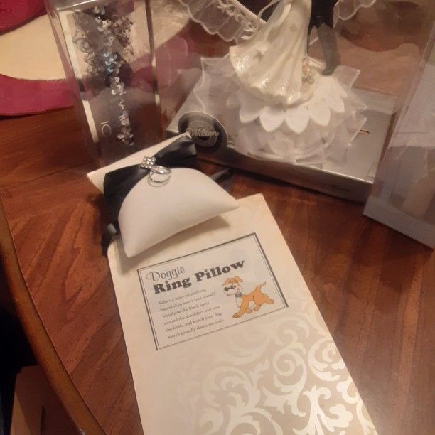 Dog Wedding Ring Bearer Pillow