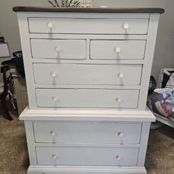 Refinished Tallboy Dresser