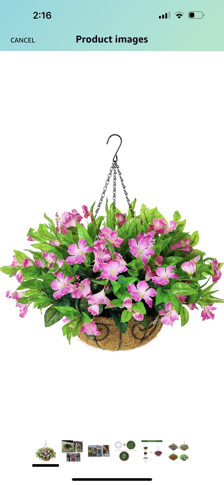 Artificial Flowers Hanging Basket for Outdoor Indoor, Fake Hanging Plant Silk Azalea in Basket Faux Flower Arrangement for Garden Yard Pouch Patio Ind