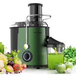 MAMA'S CHOICE Store Juicer Machine, MAMA'S CHOICE 1000W Juice Extractor with 3.2'' Big Mouth, 3 Speed Centrifugal Juicer 