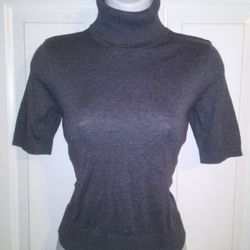 Grey Petite Small Turtle Neck