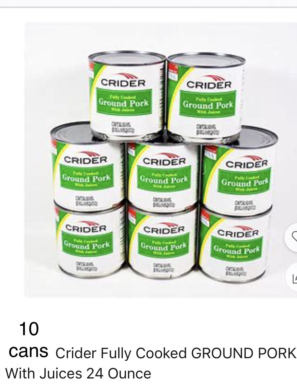 Crider Ground Pork