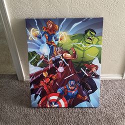 super heros canvas