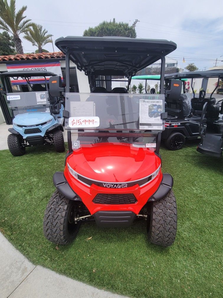2025 Voyager Patriot 6-Passenger Lifted 72-Volt Street Legal LSV Golf Cart
