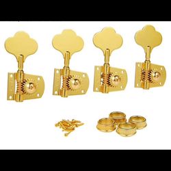 KAISH Gold Cloverleaf Bass Tuners Bass Tuning Machines Bass Tuning