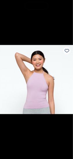 High Neck Ribbed Tank Top