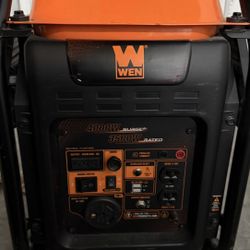 WEN 4000/3500-Watt RV-Ready Gasoline Powered Recoil Start Open Frame Inverter Generator with CO Watc